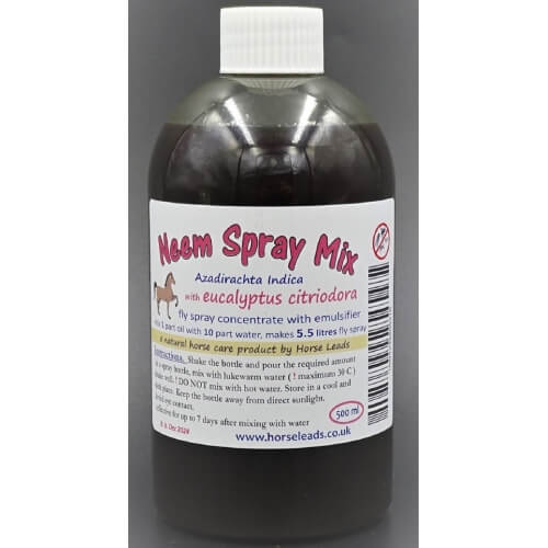 Neem & Eucalyptus Spray Concentrate 500ml Makes 5.5 litres Horse Fly Spray Charlies Products