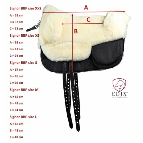 EDIX Signor Sheepskin Bareback Pad - Image 6